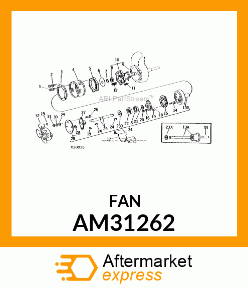 Hub - HUB, WELDED FAN (140) AM31262