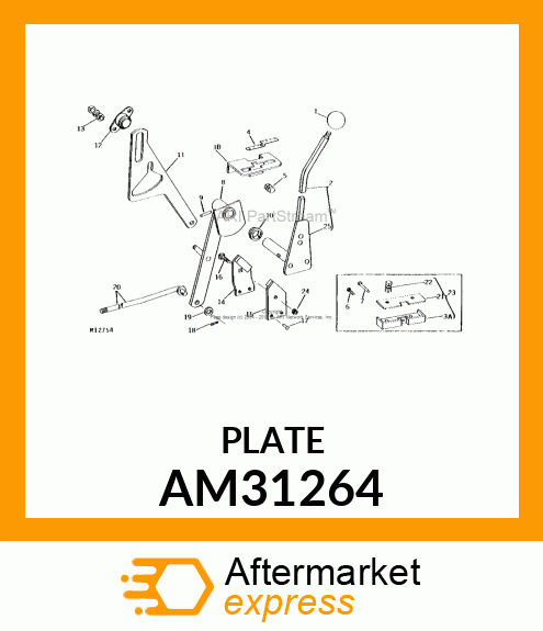 Plate - BRAKE PAD ASSEMBLY 140 AM31264