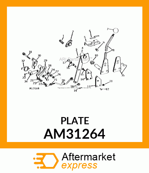 Plate - BRAKE PAD ASSEMBLY 140 AM31264