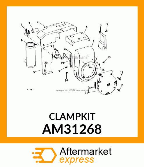 CLAMP, CLAMP, MUFFLER AM31268