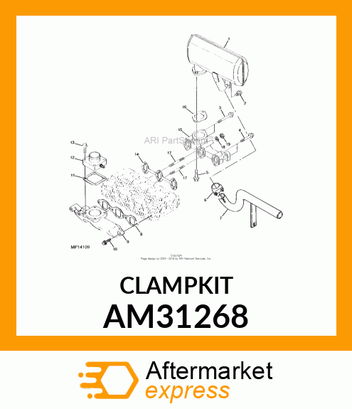 CLAMP, CLAMP, MUFFLER AM31268