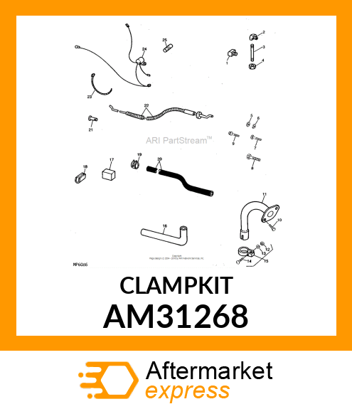 CLAMP, CLAMP, MUFFLER AM31268