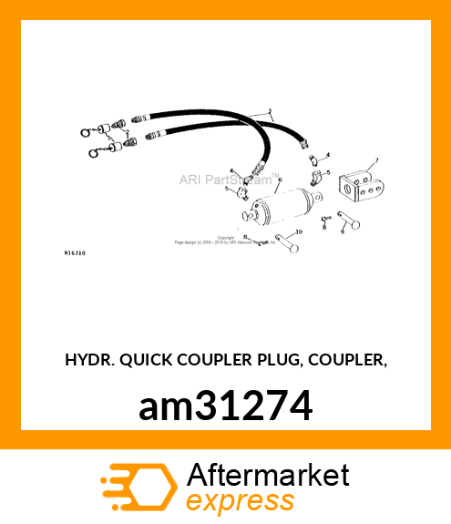 HYDR. QUICK COUPLER PLUG, COUPLER, am31274