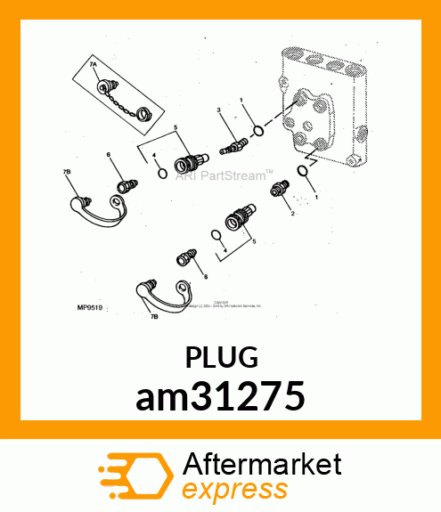 PLUG, CAP, BLACK MALE DUST am31275