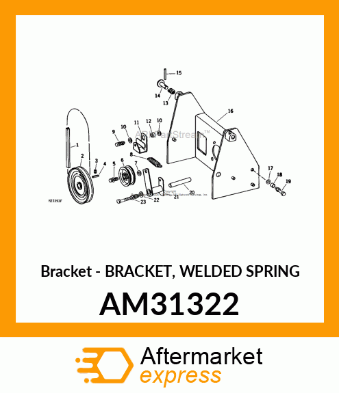 Bracket - BRACKET, WELDED SPRING AM31322