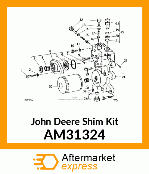 KIT, SHIM PACK 140 AM31324