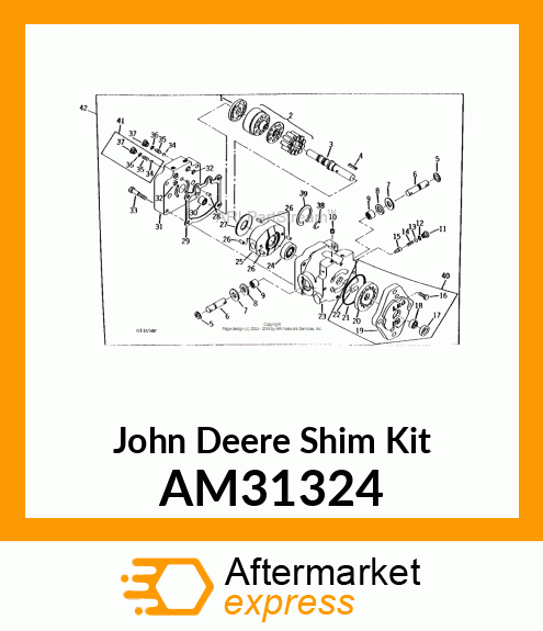 KIT, SHIM PACK 140 AM31324