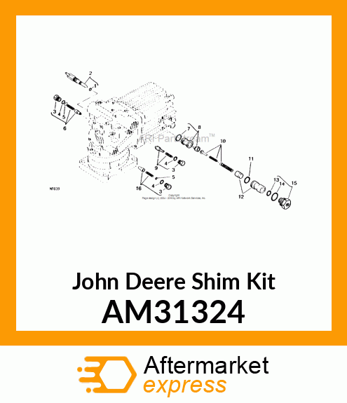 KIT, SHIM PACK 140 AM31324