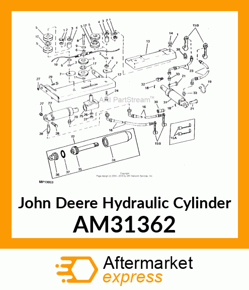 CYLINDER, HYD. LIFT AM31362