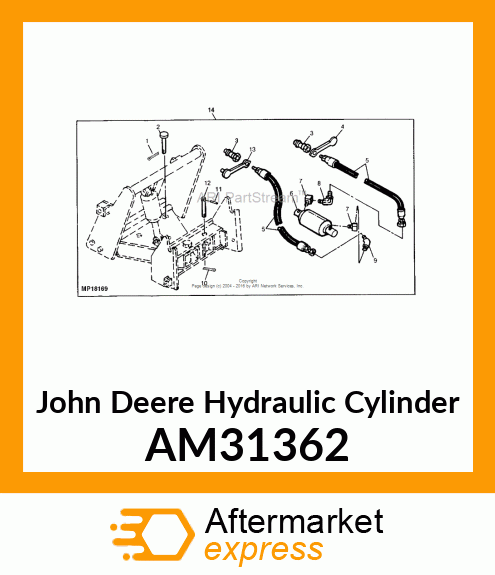 CYLINDER, HYD. LIFT AM31362