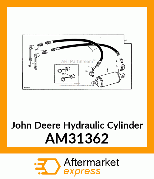 CYLINDER, HYD. LIFT AM31362