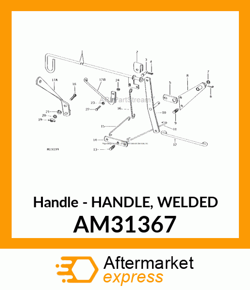 Handle - HANDLE, WELDED AM31367