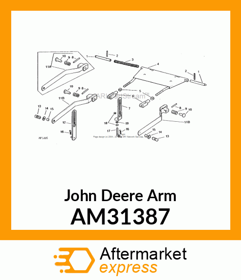ARM, PLATE, WELDED FRONT DRAFT AM31387