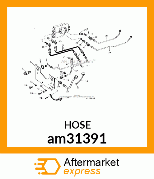 LINE, FLEXIBLE OIL am31391