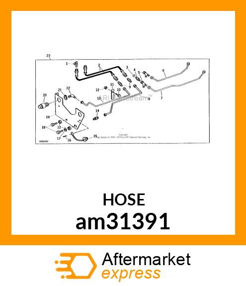 LINE, FLEXIBLE OIL am31391