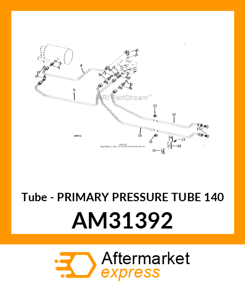 Tube - PRIMARY PRESSURE TUBE 140 AM31392