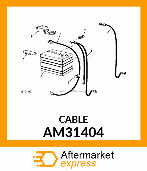 BATTERY CABLE AM31404