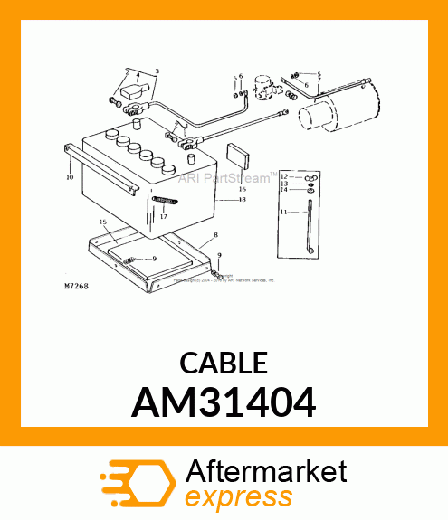 BATTERY CABLE AM31404