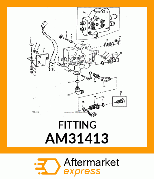 CONNECTOR,STR W/O AM31413