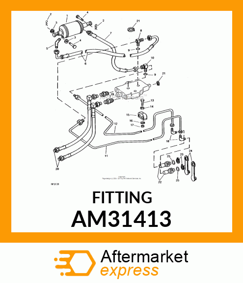 CONNECTOR,STR W/O AM31413