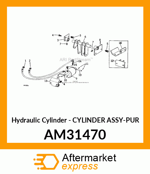 Hydraulic Cylinder - CYLINDER ASSY-PUR AM31470