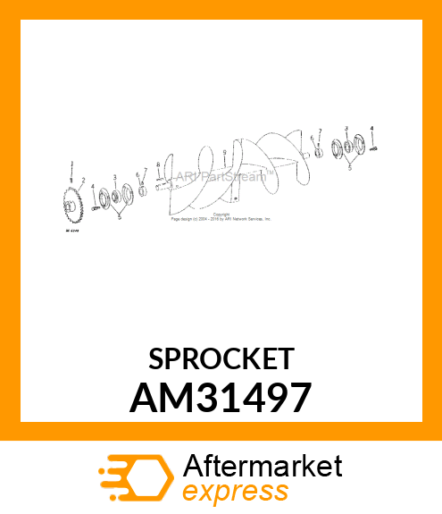 Chain Sprocket - SPROCKET, WELDED AM31497