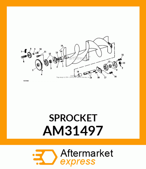 Chain Sprocket - SPROCKET, WELDED AM31497