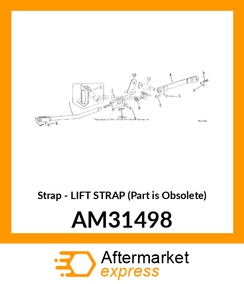 Strap - LIFT STRAP (Part is Obsolete) AM31498