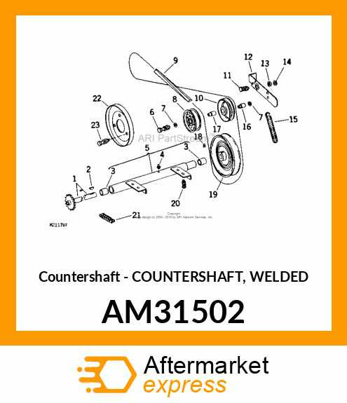 Countershaft - COUNTERSHAFT, WELDED AM31502