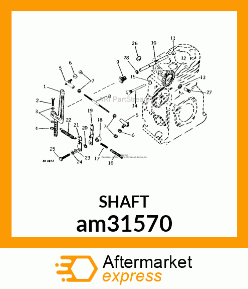 KIT, GOVERNOR SHAFT ASSEMBLY am31570