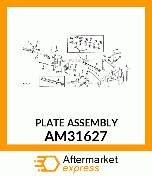 Plate - PLATE, WELDED PIVOT (31) AM31627