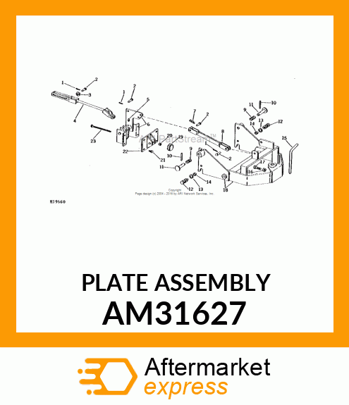 Plate - PLATE, WELDED PIVOT (31) AM31627