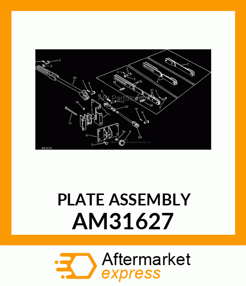 Plate - PLATE, WELDED PIVOT (31) AM31627