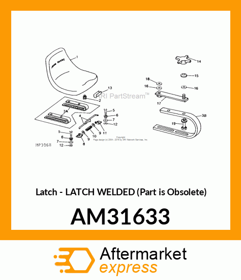 Latch - LATCH WELDED (Part is Obsolete) AM31633