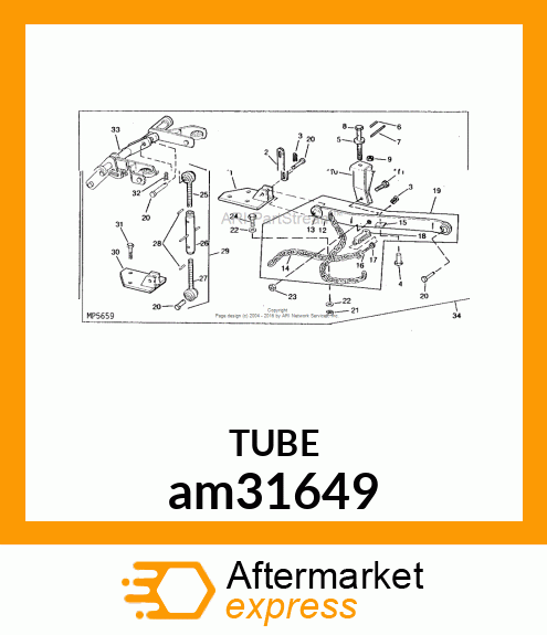 TURNBUCKLE, UPPER ASSY am31649