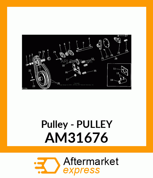 Pulley - PULLEY AM31676