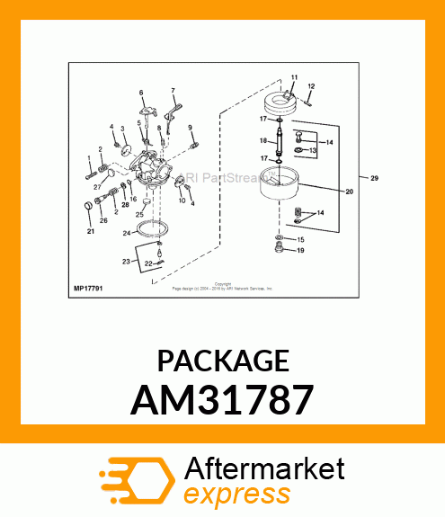 DRAIN PLUNGER ASSY AM31787