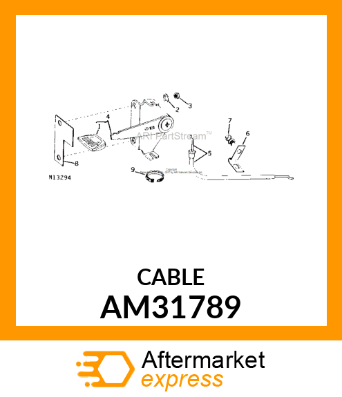 CONDUIT amp; WIRE ASSY (37 INCH) AM31789