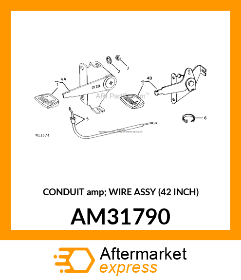 CONDUIT amp; WIRE ASSY (42 INCH) AM31790