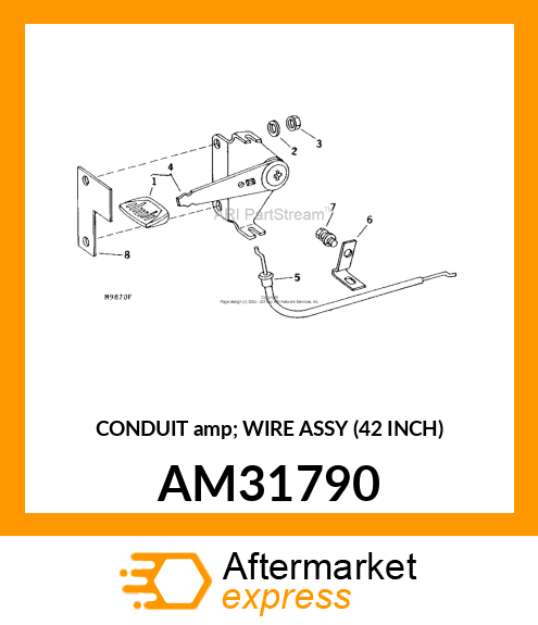 CONDUIT amp; WIRE ASSY (42 INCH) AM31790