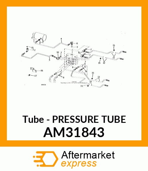 Tube - PRESSURE TUBE AM31843