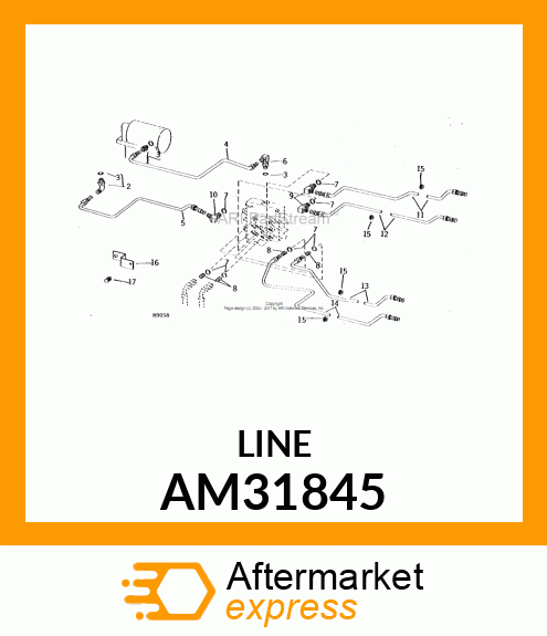 Tube - LEFT TUBE (Part is Obsolete) AM31845