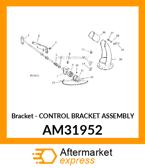 Bracket - CONTROL BRACKET ASSEMBLY AM31952