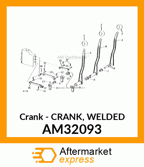 Crank - CRANK, WELDED AM32093