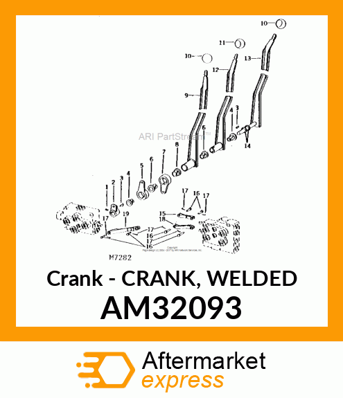 Crank - CRANK, WELDED AM32093