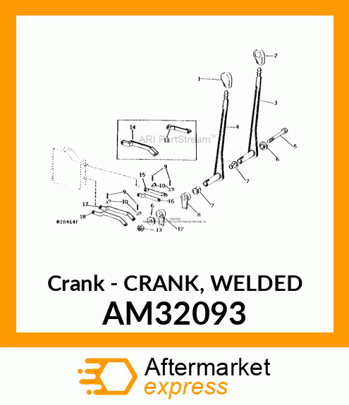 Crank - CRANK, WELDED AM32093