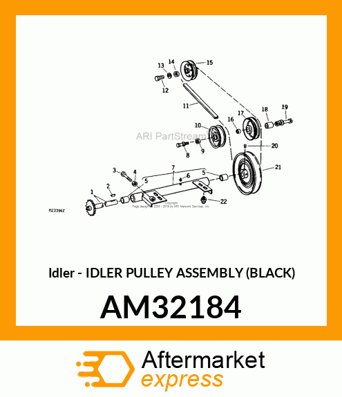 Idler - IDLER PULLEY ASSEMBLY (BLACK) AM32184