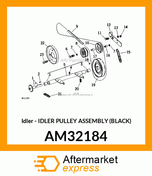 Idler - IDLER PULLEY ASSEMBLY (BLACK) AM32184