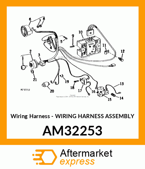 Wiring Harness - WIRING HARNESS ASSEMBLY AM32253