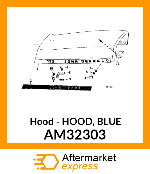 Hood - HOOD, BLUE AM32303